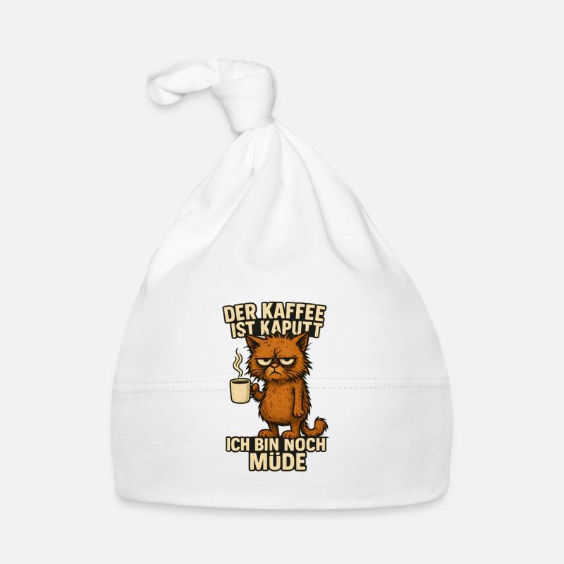 Ich bin müde Kaffee Spruch Baby Bio-Mütze