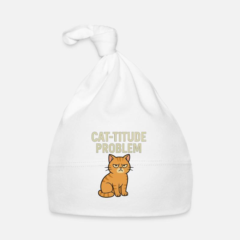 Catitude probleem Grumpy Kat Meme Bonnet bio Bébé