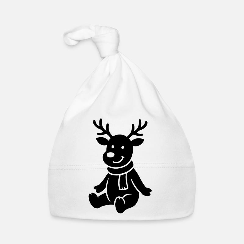 Illustration de silhouette de renne mignon Bonnet bio Bébé