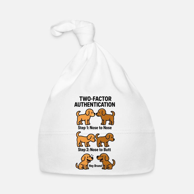 Two Factor Authentication Hunde Baby Bio-Mütze