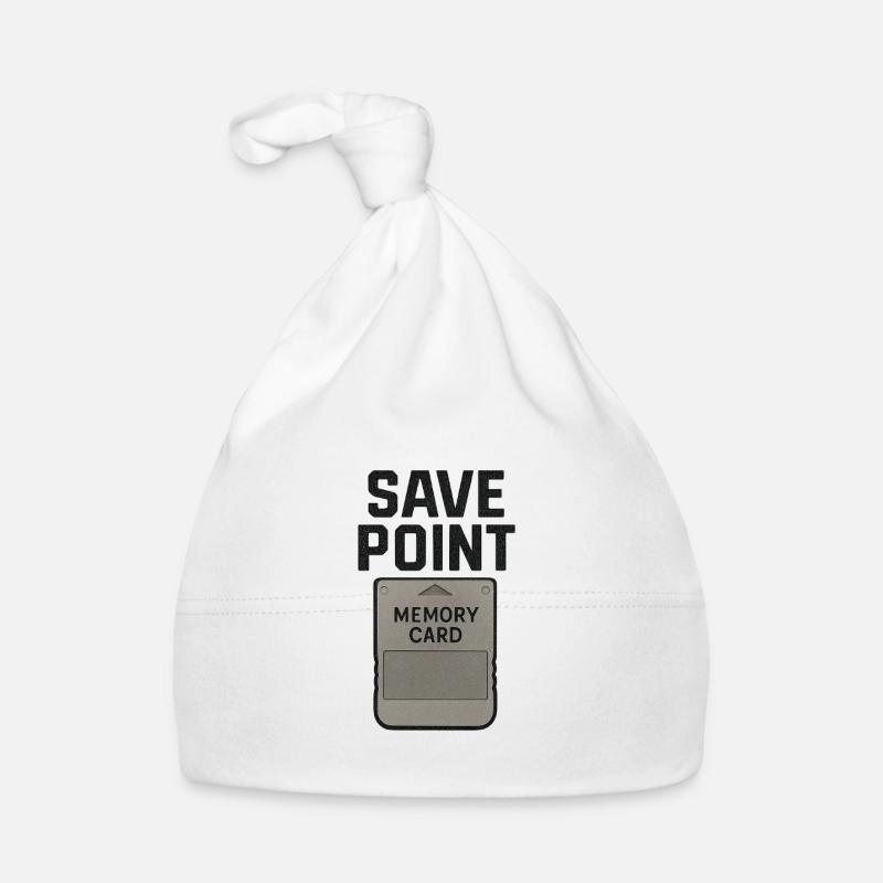 Memory Card Save Point Graphic Tee Organic Baby Cap
