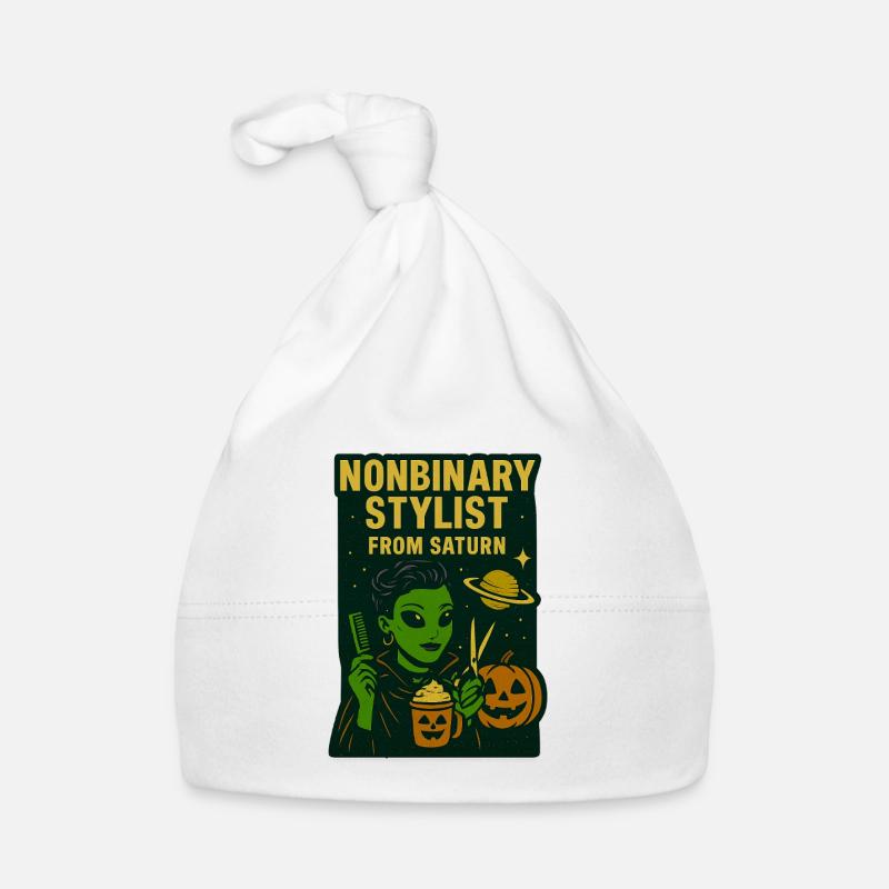 Nonbinary Stylist from Saturn Halloween Organic Baby Cap