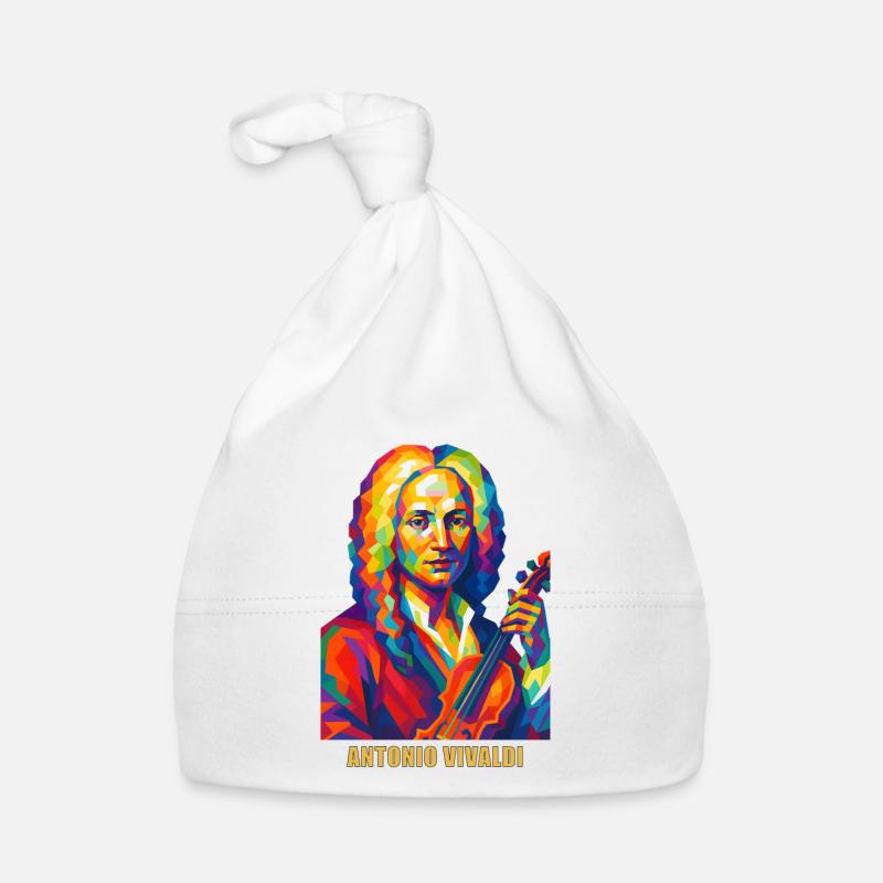 Portrait de Vivaldi dans une variété de couleurs Bonnet bio Bébé