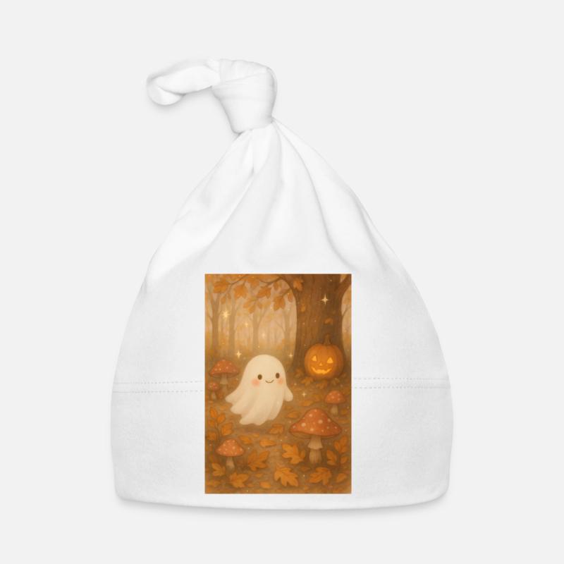 Cute Halloween Ghost Organic Baby Cap