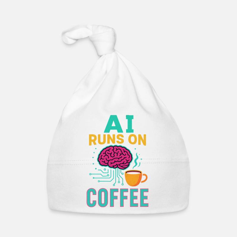 AI runs on coffee Baby Bio-Mütze