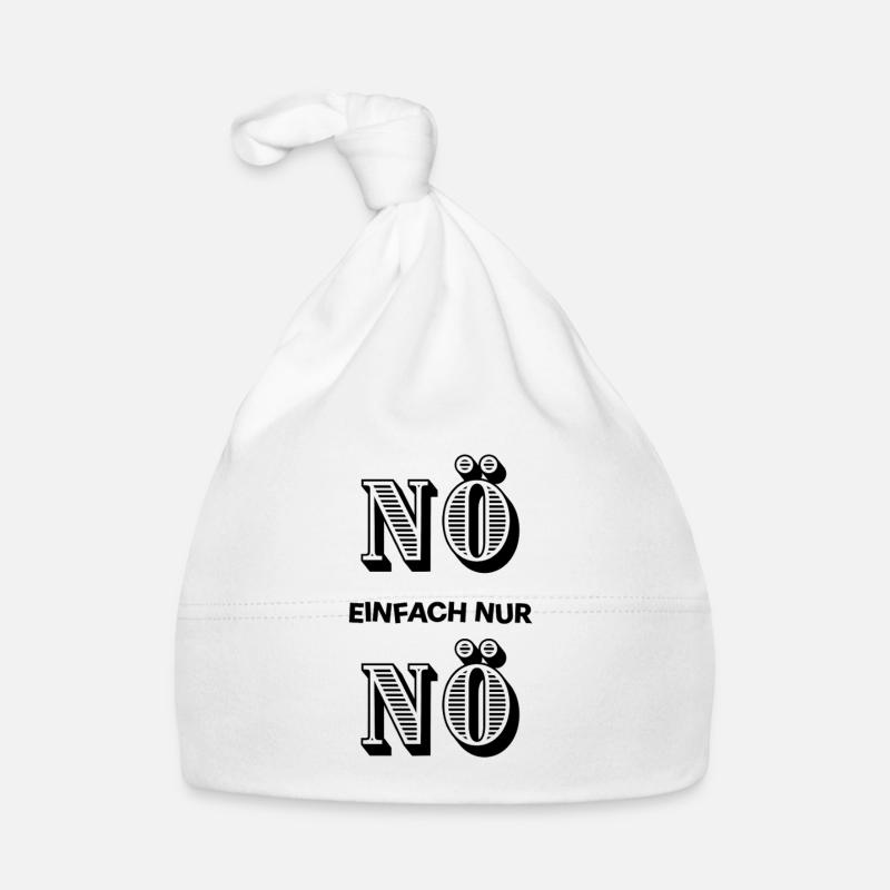 NÖ einfach nur Nö - dagegen anti null Bock Baby Bio-Mütze