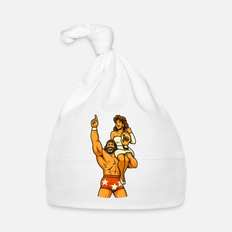 Conception de duo de lutte de célébration Bonnet bio Bébé