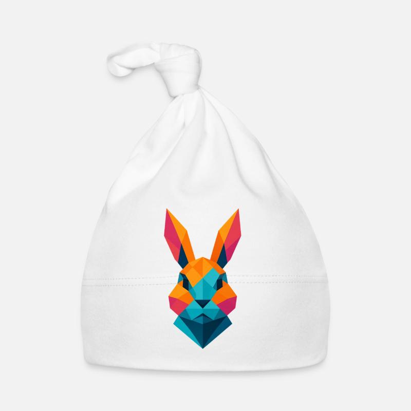 Lapin | Tête de lapin Impression / Impression / Design Bonnet bio Bébé