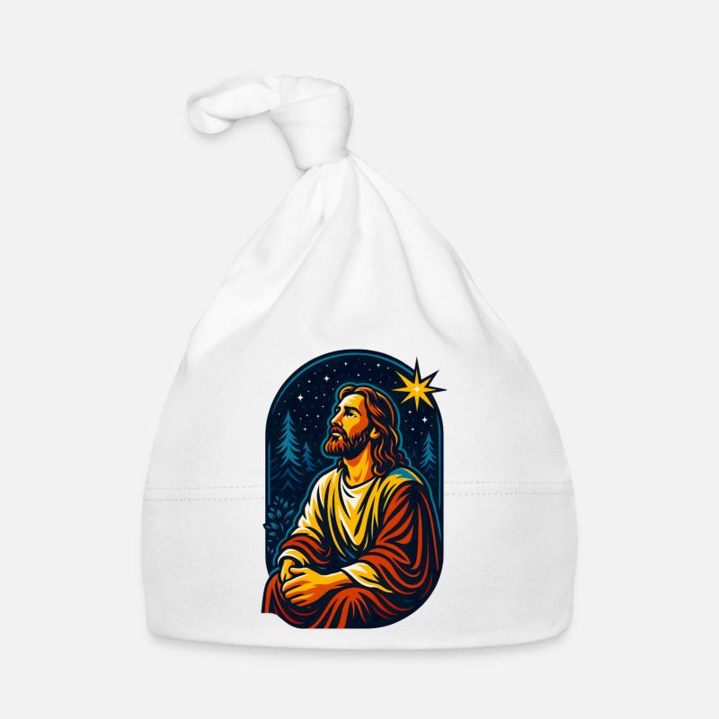Le Christ dans la forêt étoilée, Jésus Bonnet bio Bébé