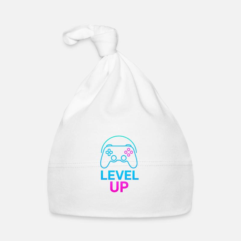 Level Up Neon Controller Grafik Baby Bio-Mütze