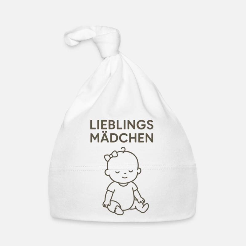 Lieblingsmädchen – Süßes Baby Mädchen Motiv Baby Bio-Mütze