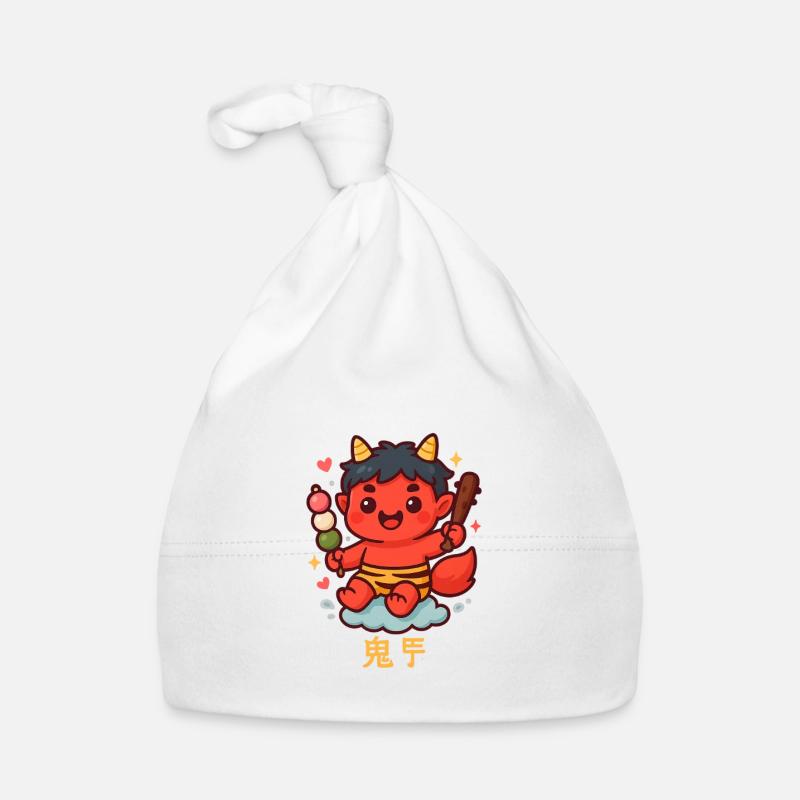 Oni doux avec dango et bâton Bonnet bio Bébé