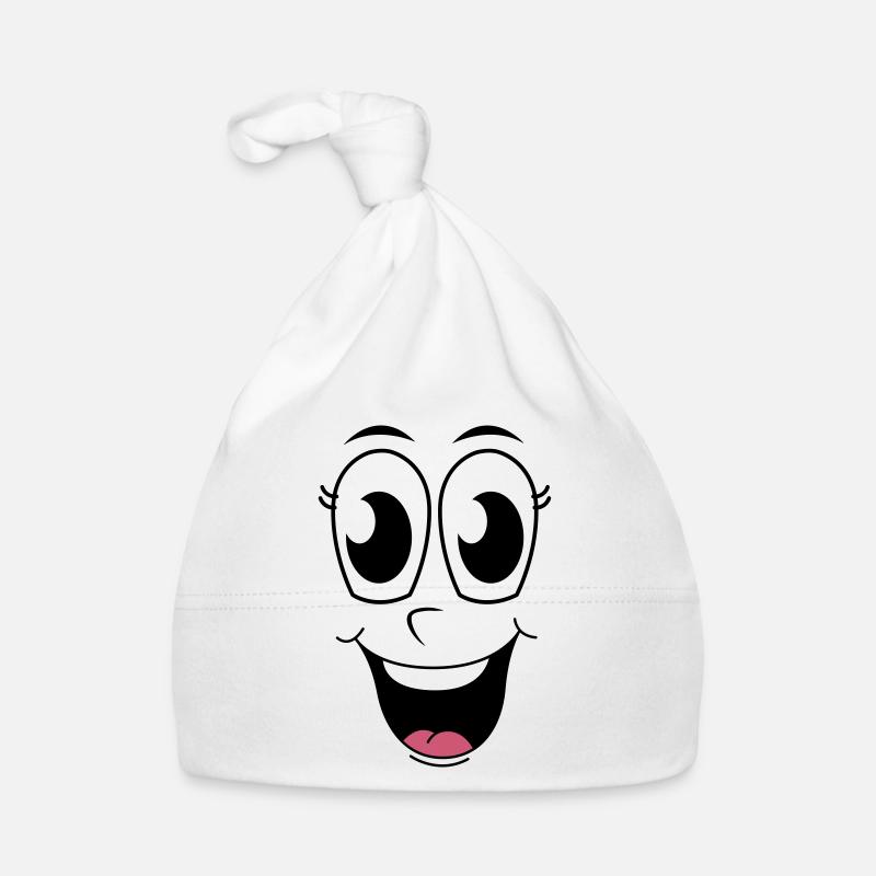 Visage heureux Bonnet bio Bébé