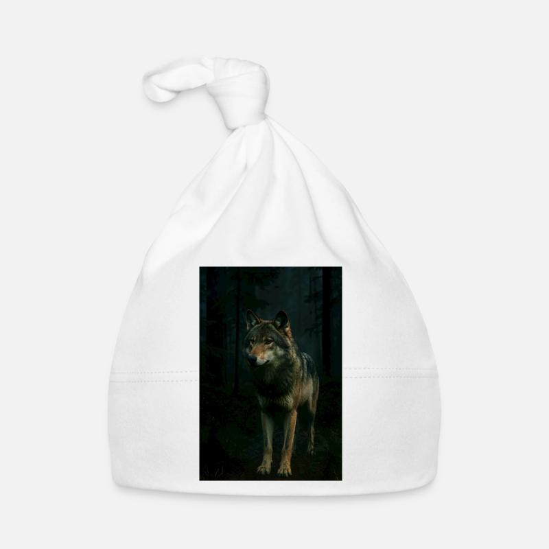 Wildtiere, Wölfe Baby Bio-Mütze