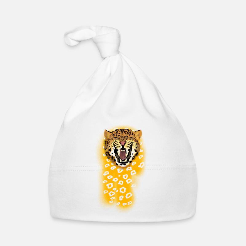 Brüllender Leopard Baby Bio-Mütze