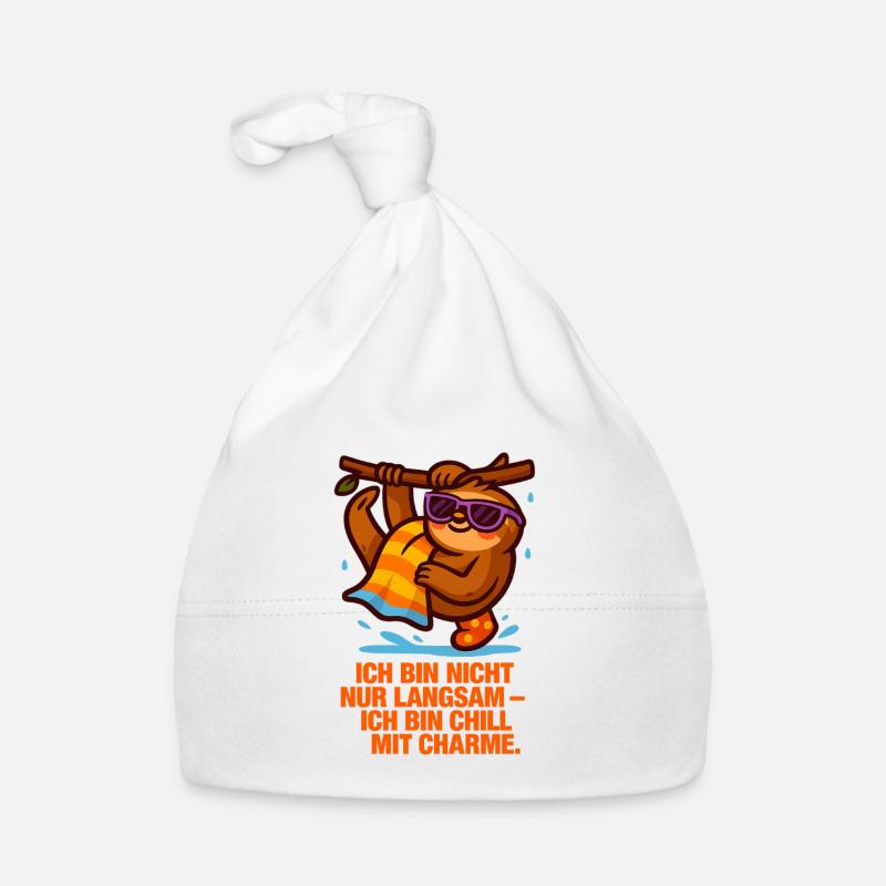 Ich_bin_nicht_Langsam_Ich_bin_Chill_mit_Charme Baby Bio-Mütze