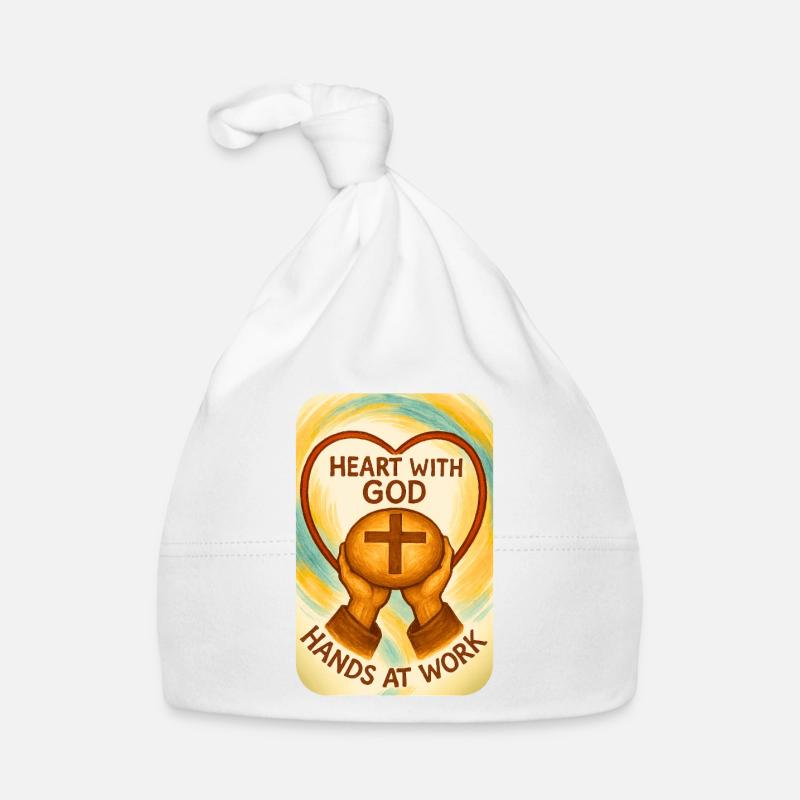 Heart with God – Hands at Work Organic Baby Cap
