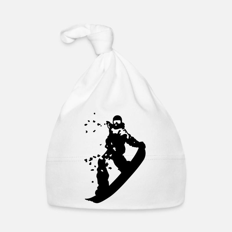 Snowboard Baby Bio-Mütze