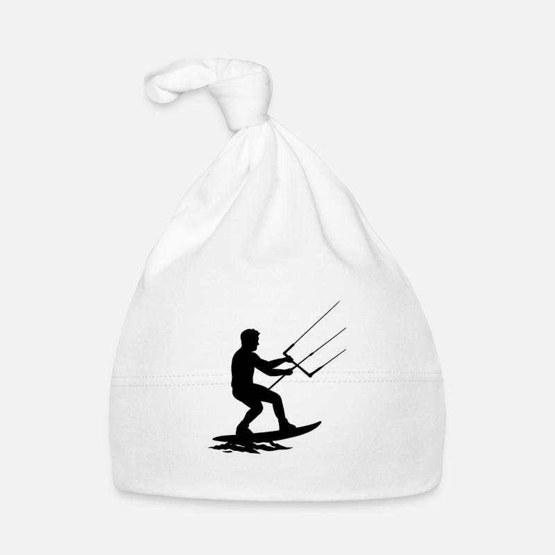 Kitesurfeur cool en action – Silhouette dynamique Bonnet bio Bébé