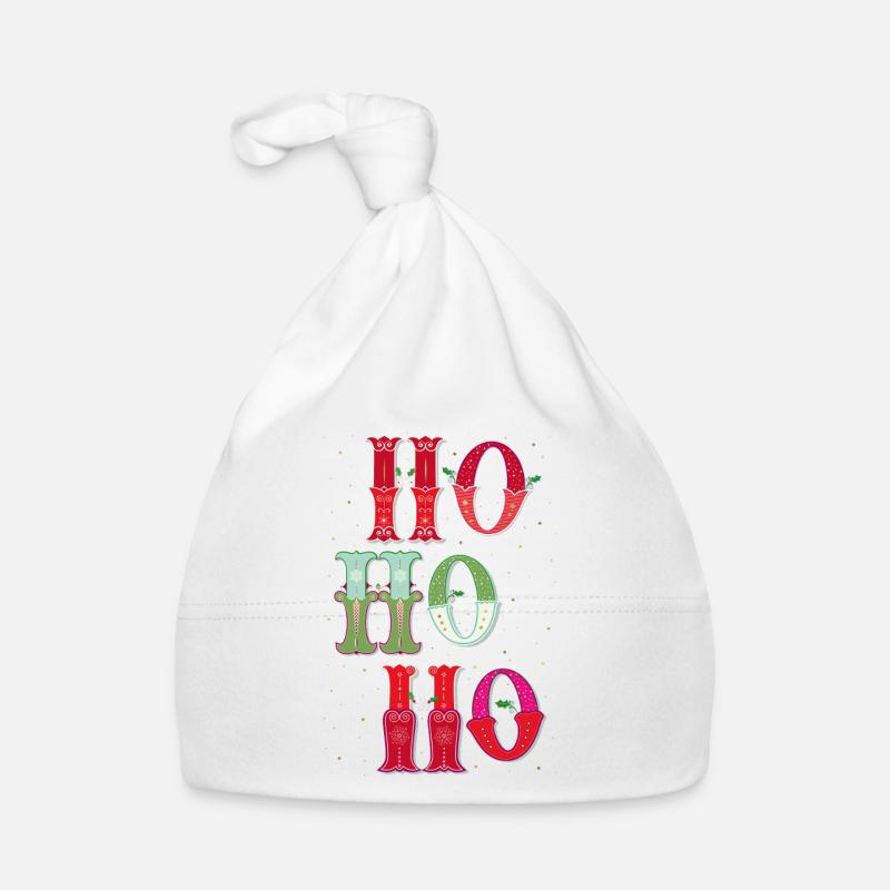 Noël Ho Ho Ho Bonnet bio Bébé