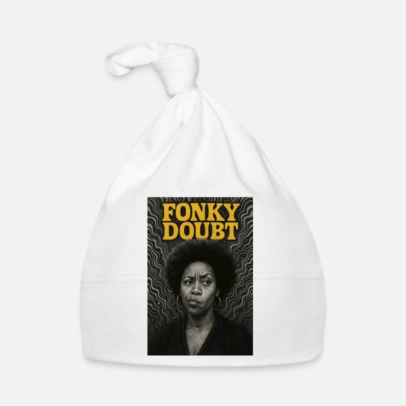 Portrait Afro Funky Doubt Organic Baby Cap