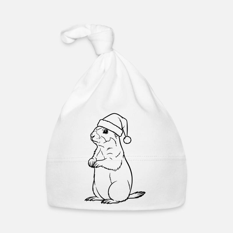 Suricate de Noël avec chapeau – Style mignon Bonnet bio Bébé