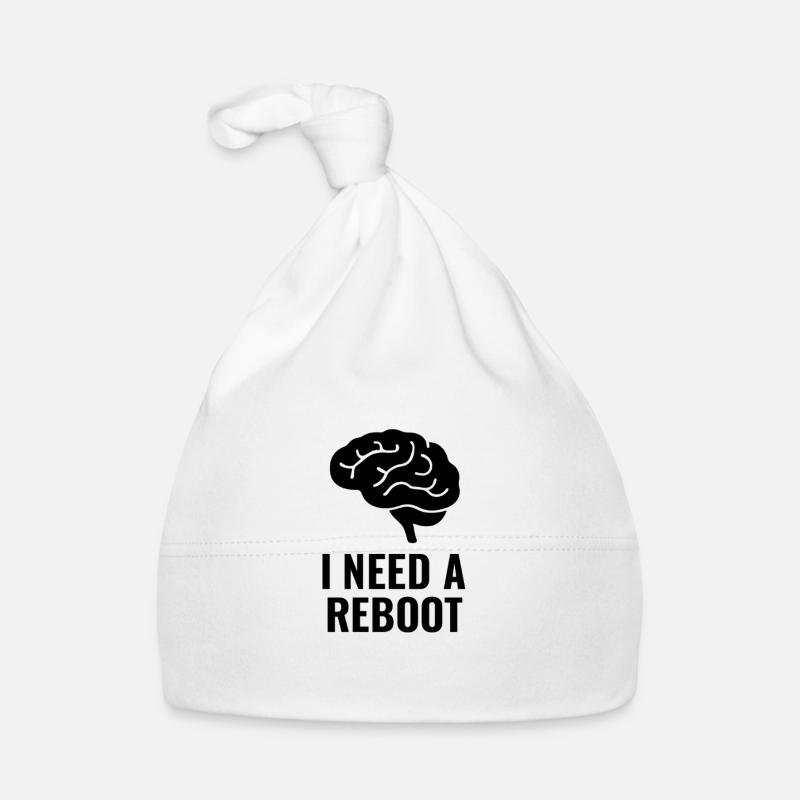 ICH BRAUCHE EINEN REBOOT Baby Bio-Mütze
