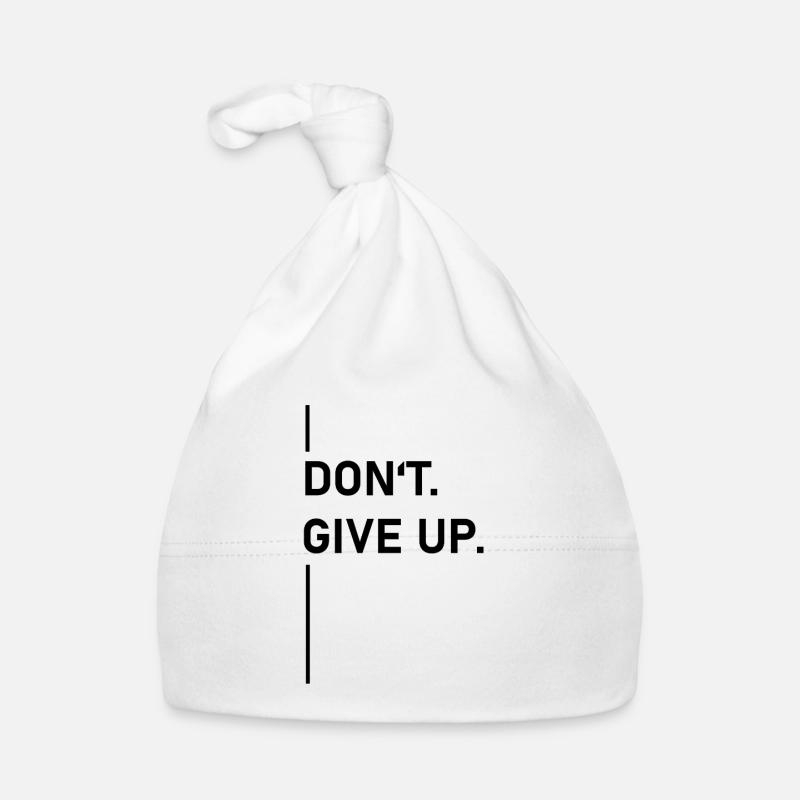 Don’t. Give up. – Statement Baby Bio-Mütze