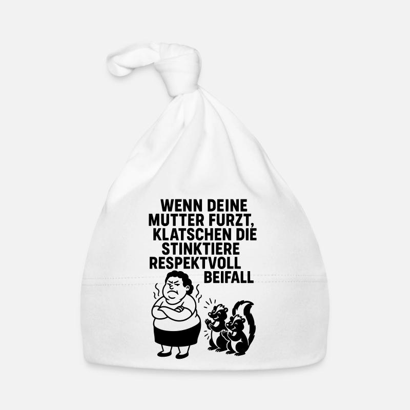 deine mutter witz furz stinktier Baby Bio-Mütze
