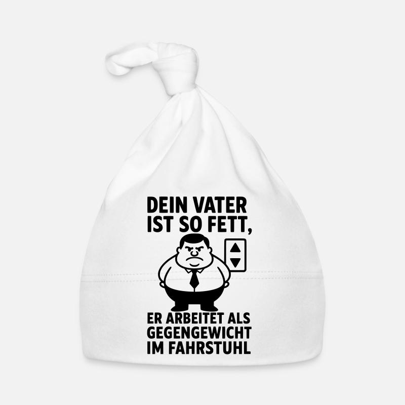 father fat joke obese Organic Baby Cap