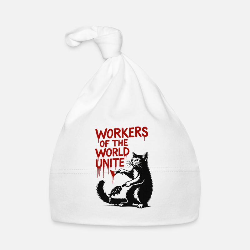 Typographie du chat et du rouge Bonnet bio Bébé