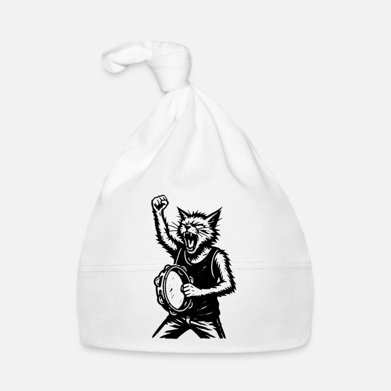 Batteur Chat Storm Bonnet bio Bébé