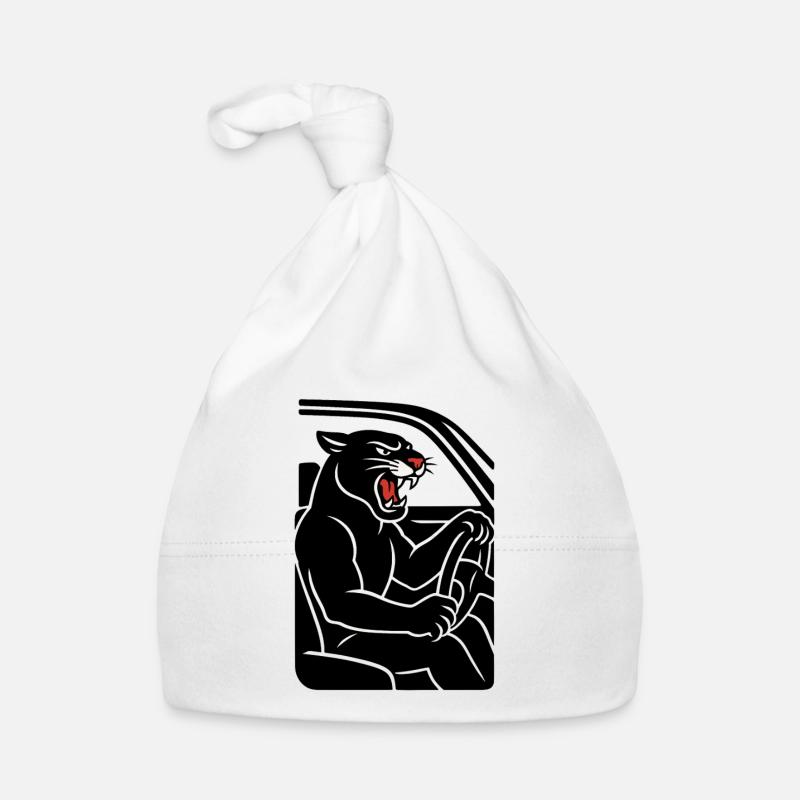 Panther Car Organic Baby Cap