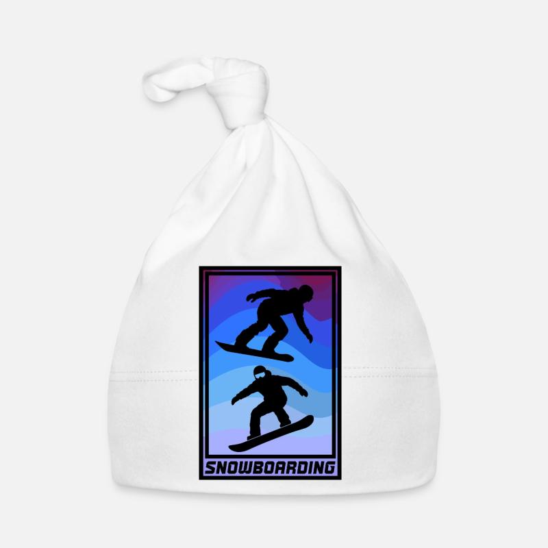 Snowboarding Baby Bio-Mütze