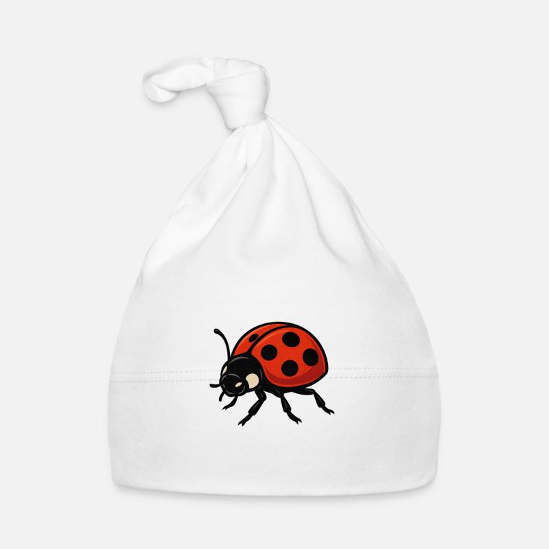 Rote Marienkäfer Ladybug Cartoon Baby Bio-Mütze
