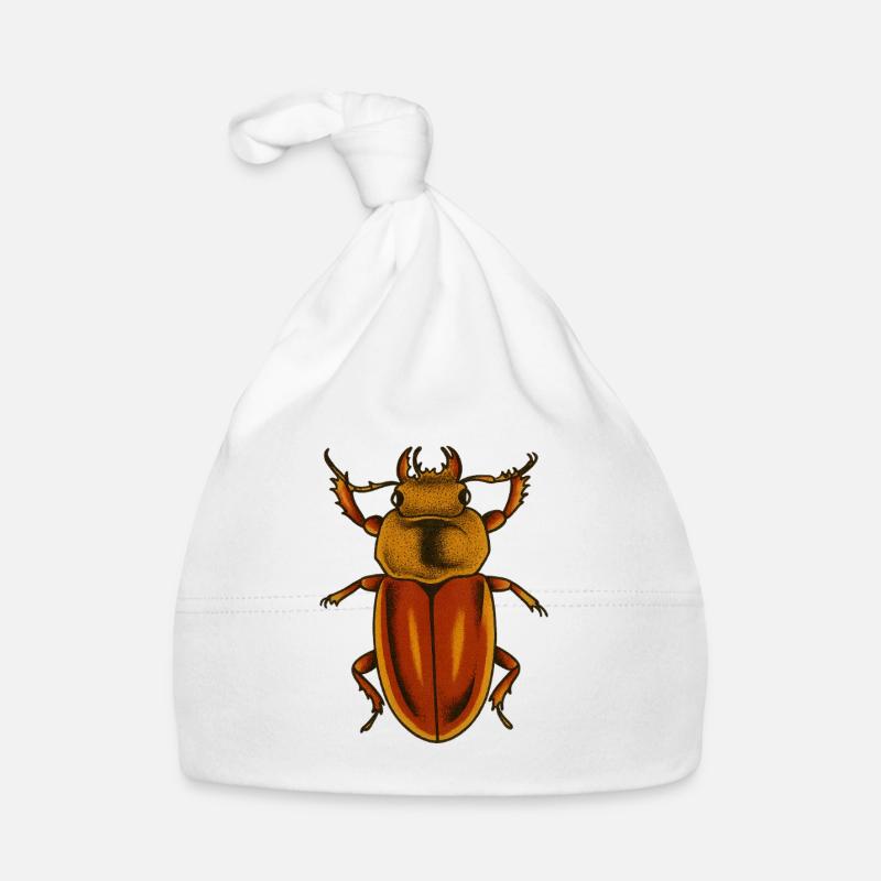 Kunstdruck „Crimson Bug“ Baby Bio-Mütze
