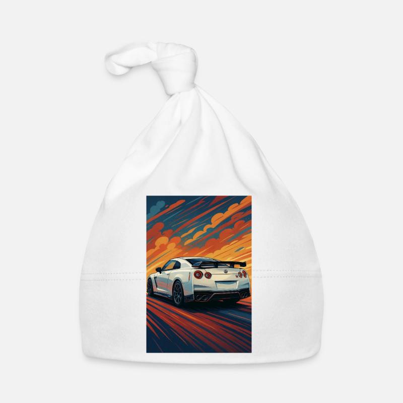 Sunset GT-R Sprint Artwork Organic Baby Cap
