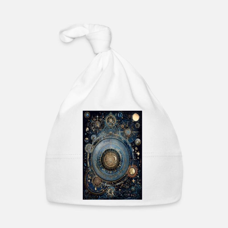 Cosmic Gearwork Clock Nebula Organic Baby Cap