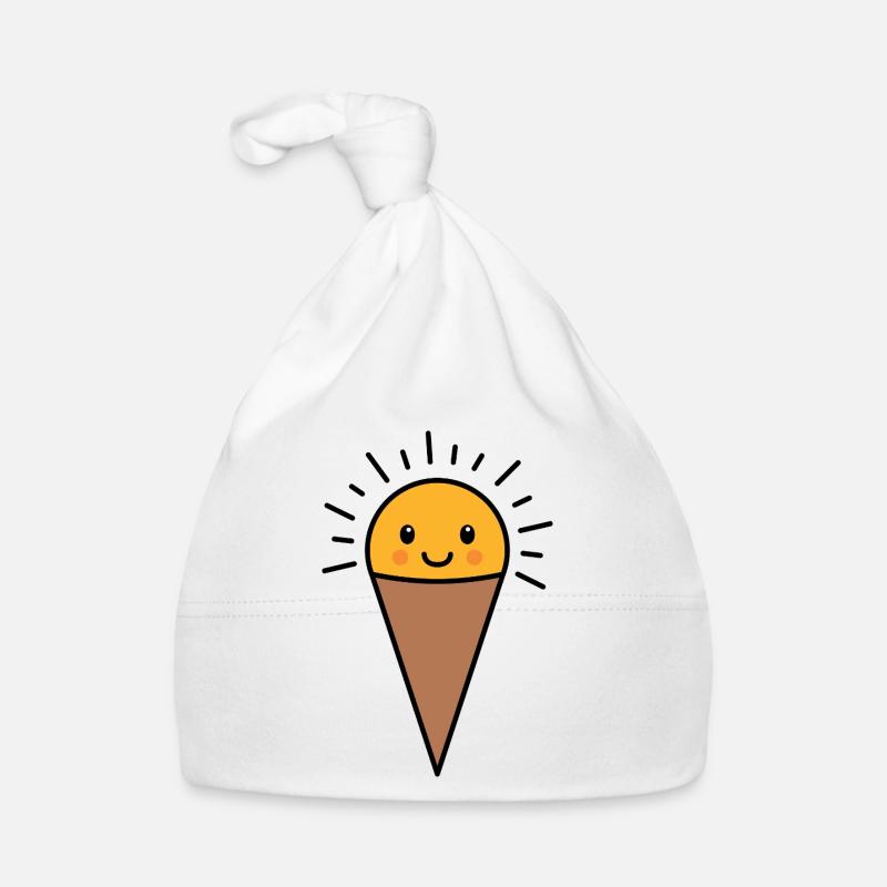 Kawaii Vanille Eis Baby Bio-Mütze