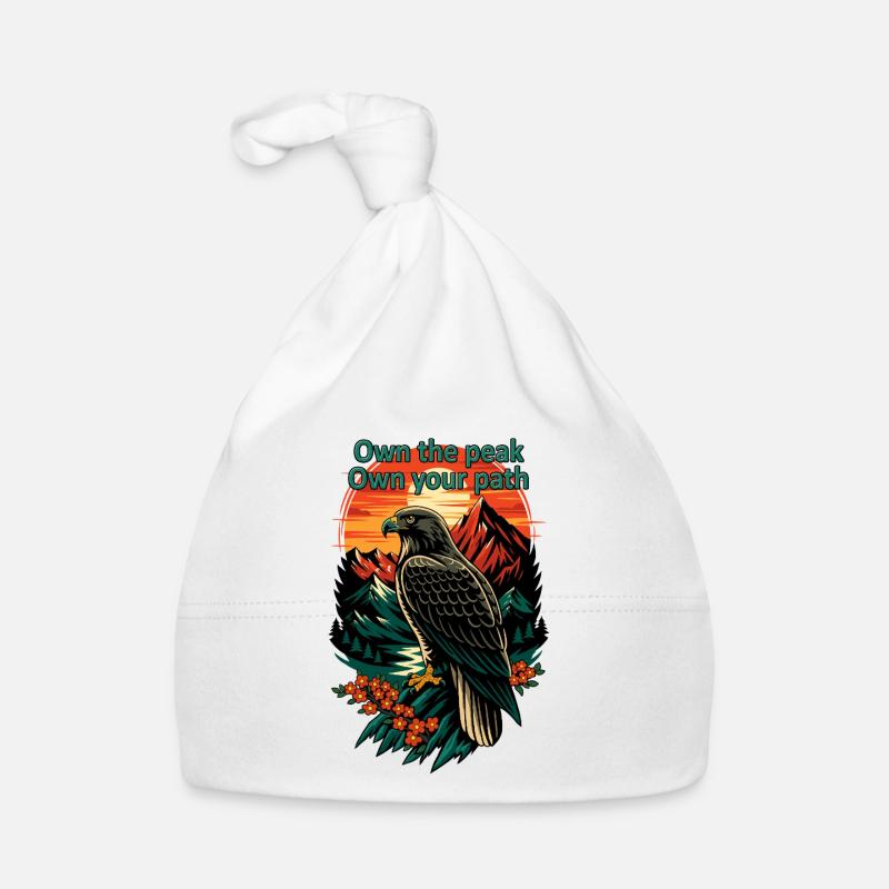 Posséder le sentier Peak Eagle - Bonnet bio Bébé - blanc