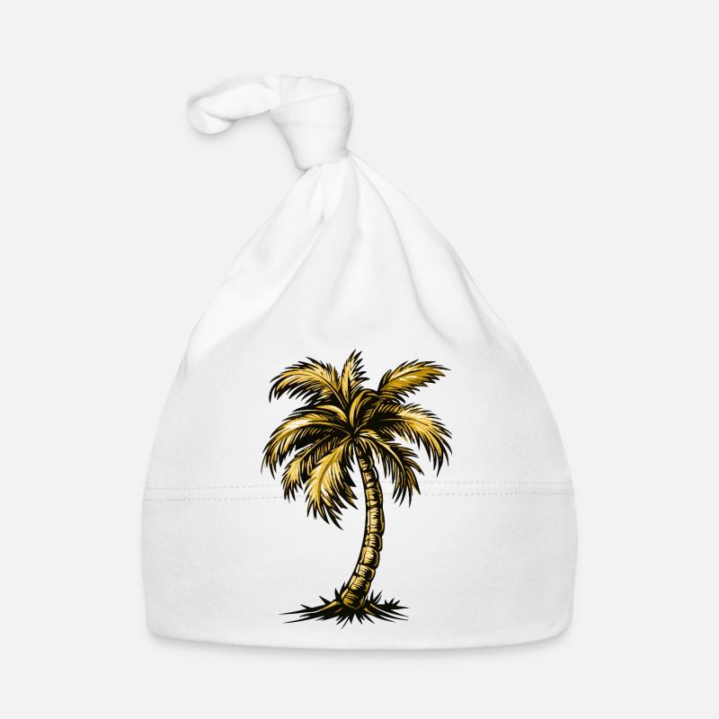 Plage de Palm Tree Bonnet bio Bébé