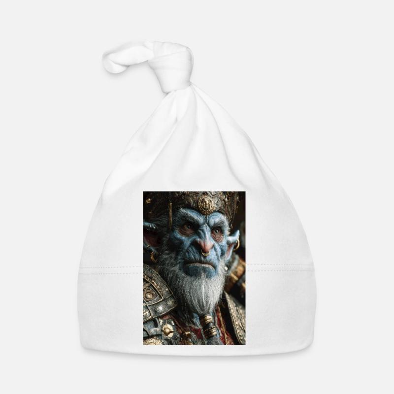 Orc King in Ornate Armor Organic Baby Cap