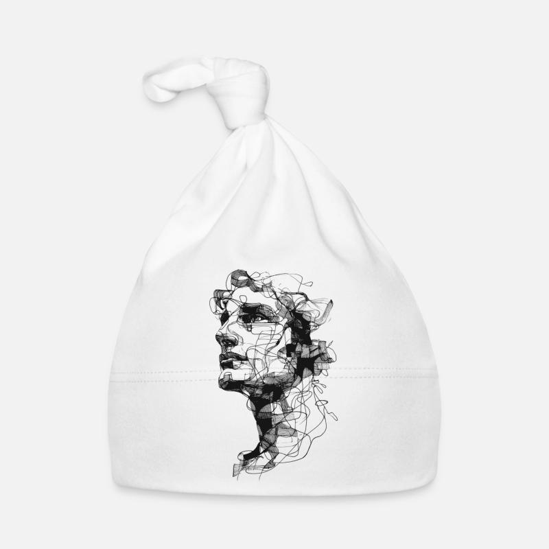 Shadow Braid Silhouette Organic Baby Cap