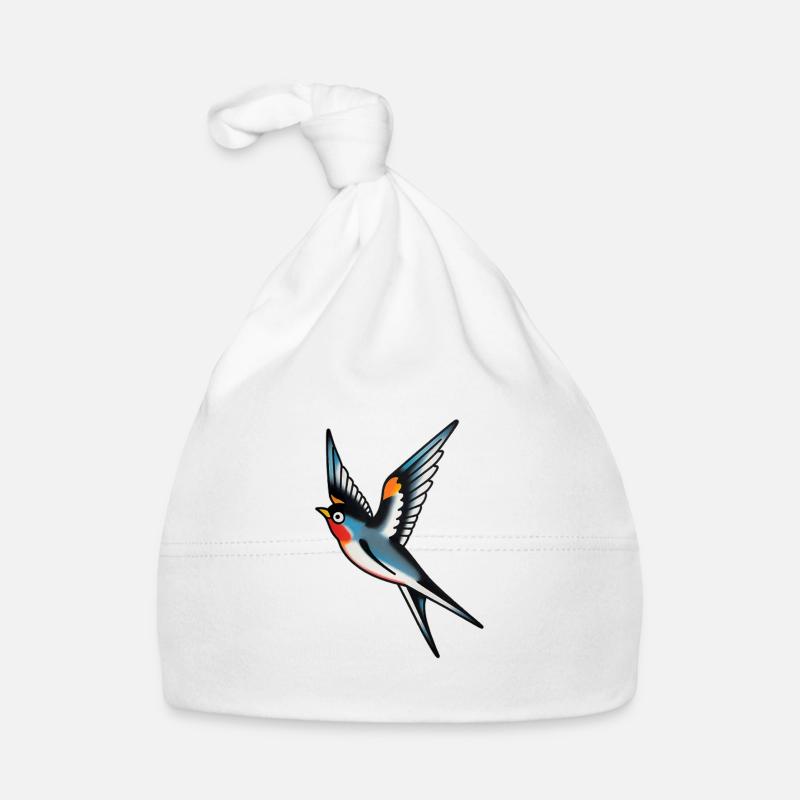 Hirondelle tatouée classique Bonnet bio Bébé