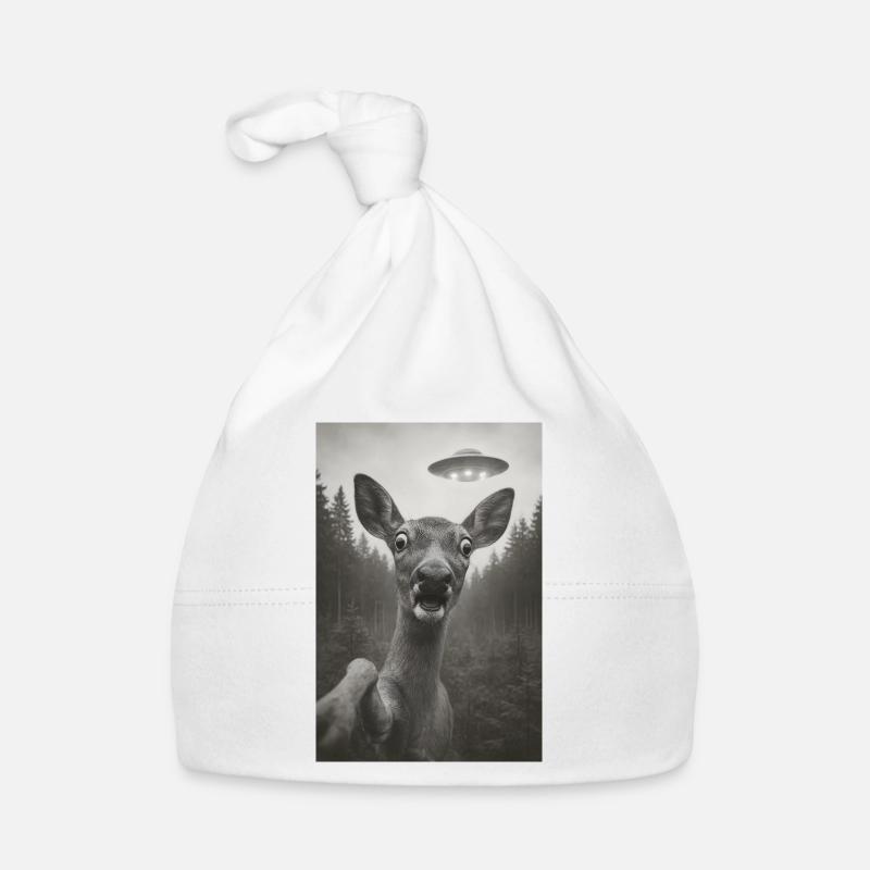 When a deer sees a UFO Organic Baby Cap