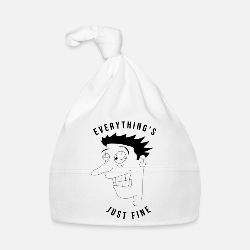 Everything's just fine man - ironic Organic Baby Cap