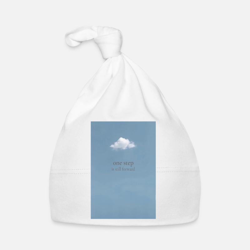 Un pas reste en avant – affiche minimale Bonnet bio Bébé