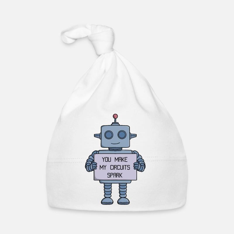 Tu fais de mes circuits un robot d’étincelle Bonnet bio Bébé