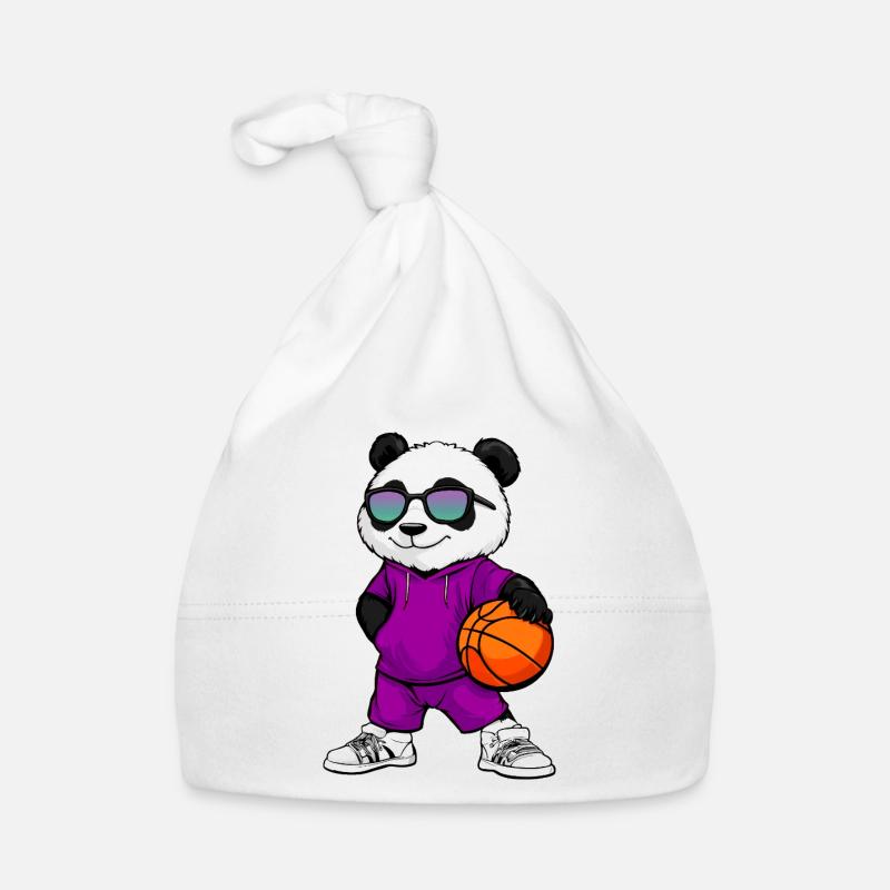 Basketballer Panda Baby Bio-Mütze