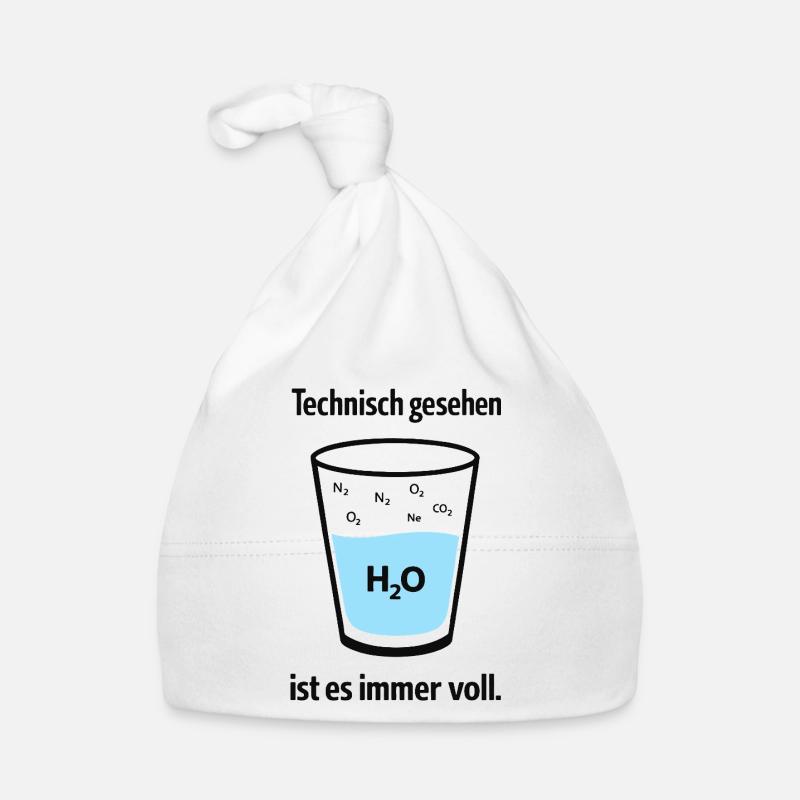 Technisch gesehen ist es immer voll – Nerd Humor Baby Bio-Mütze